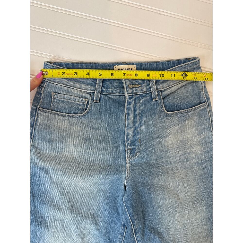 NWOT L’AGENCE Bermuda Shorts Tan & Blue Denim Casual Womens Bundle Sz 25 - Picture 7 of 9